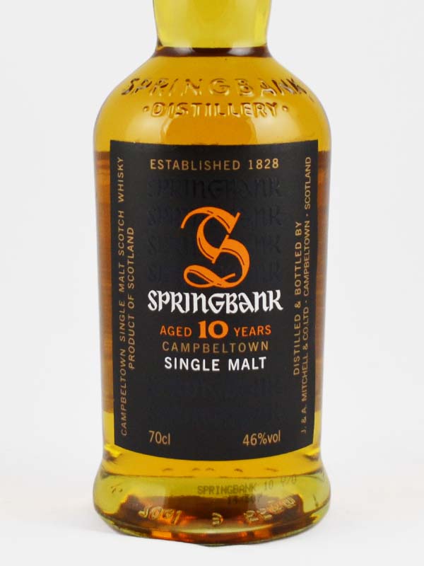 whisky springbank 10 ans etiquette